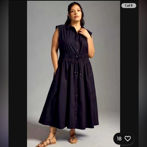 Anthropologie Dresses & Skirts - Anthropologie Maeve cotton midi classic dress